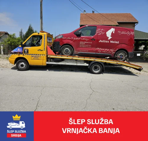 Slep Sluzba Vrnjacka Banja - Šlepanje crvenog kombija