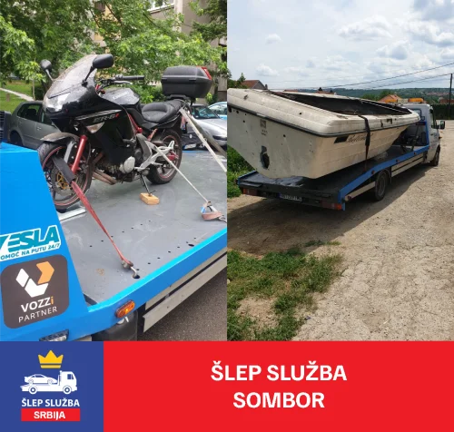 slep sluzba sombor prevrnut motor - sudar